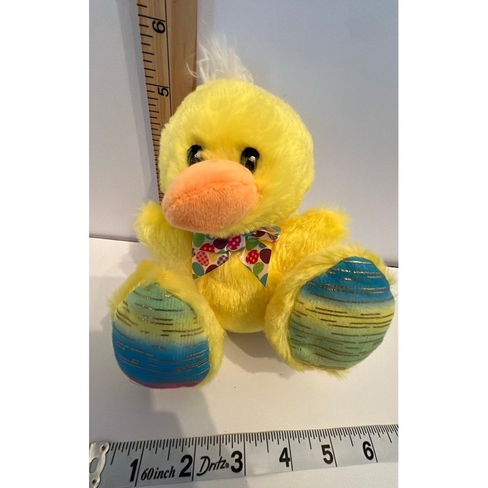 Vintage greenbrier Yellow Plush‎ Duck with Bow Tie
